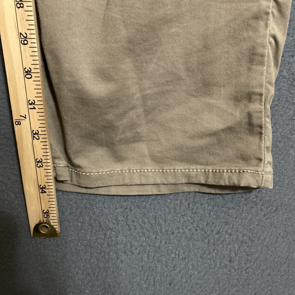 BKE Jeans Mens 30L Brown Jake Boot Leg Denim Embroidered Buckle Western Stretch - Picture 8 of 9